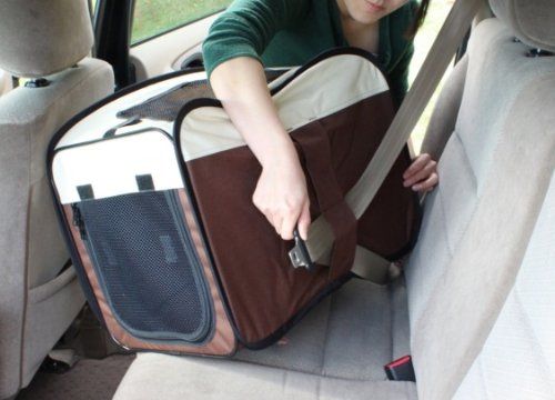 アイリスオーヤマ 折りたたみソフトケージ ベージュ|ブラウン OSC-650 67×45.5×56cm