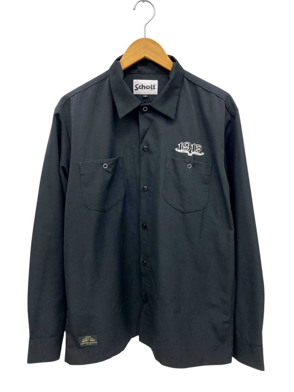 Schott (ショット) EMB TC WORK SHIRT 長袖シャツ ワークシャツ