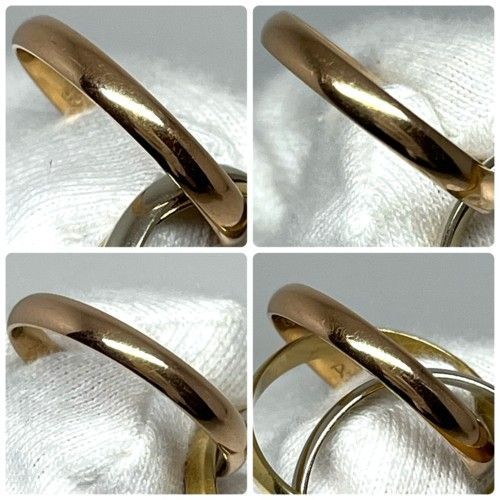CARTIER カルティエ トリニティ リング SM 750YG 750WG 750PG ＃49 