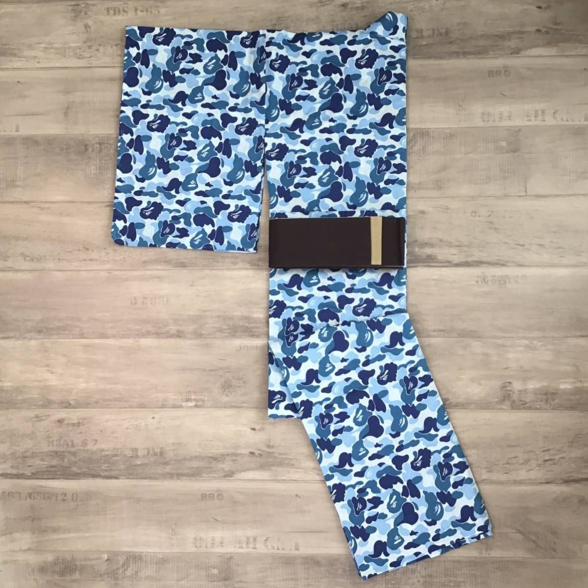 2001年 千總 × BAPE 浴衣 XSサイズ ABC camo blue a bathing ape 