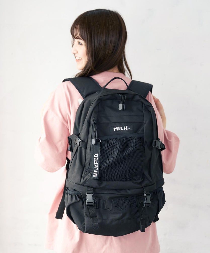 新品未使用　MILKKFED　バックパック　ブラック 新品未使用 MILKKFED バックパック ブラック （リュック ミルク