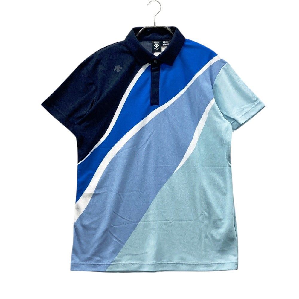 サイズ O DESCENTE GOLF デサントゴルフ 半袖ポロシャツ ブルー系 240101536355 ゴルフウェア メンズ ストスト
