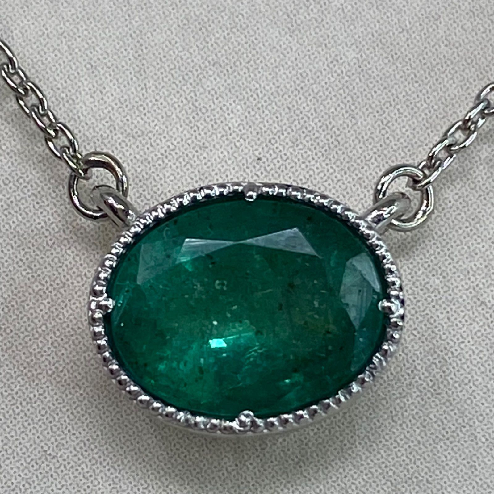 pt900 pt850 used 天然エメラルド 1.26ct ネックレス