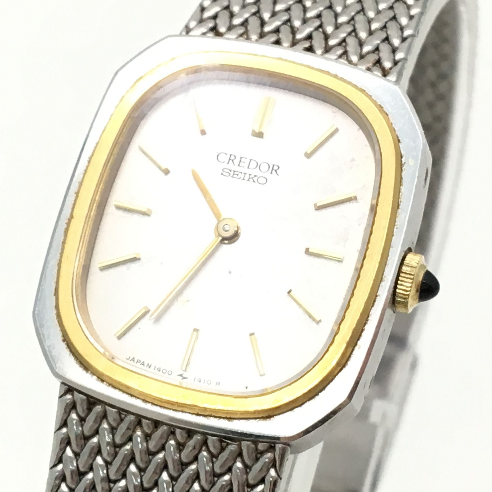SEIKO クレドール 1400-5880 レディース 腕時計 文字盤シルバー 稼働品 