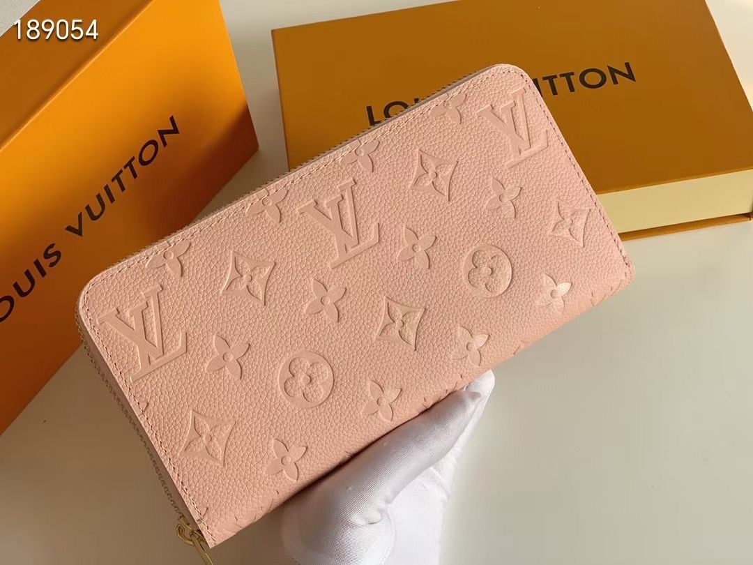 ルイヴィトン モノグラム エンボス ジッピーウォレット ラムレザー LOUIS VUITTON 長財布