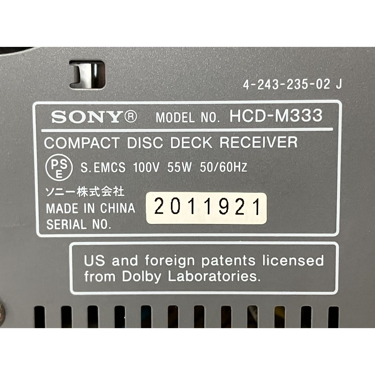 CMT-M333NT CD