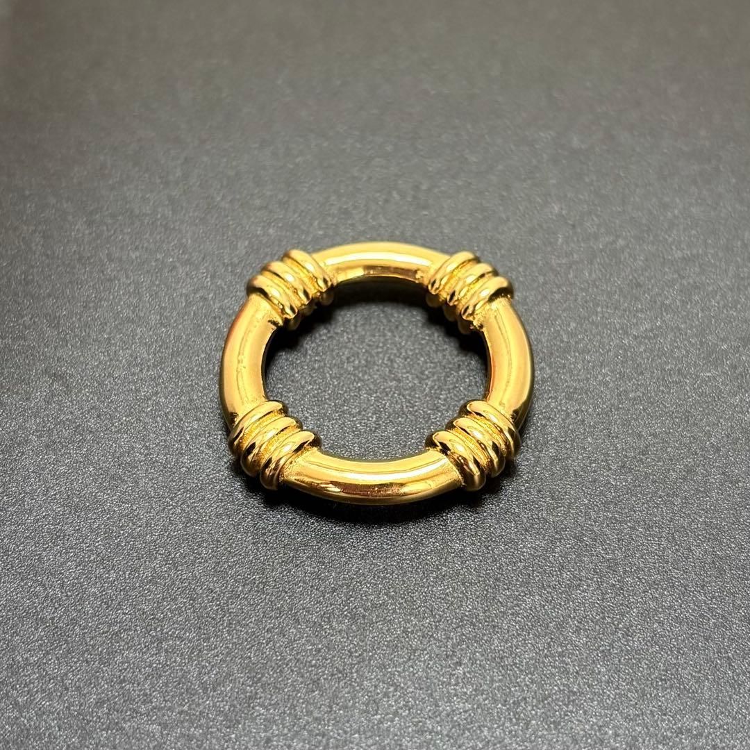 美品 HERMES エルメス ブーエ スカーフ リング ゴールド GP 箱