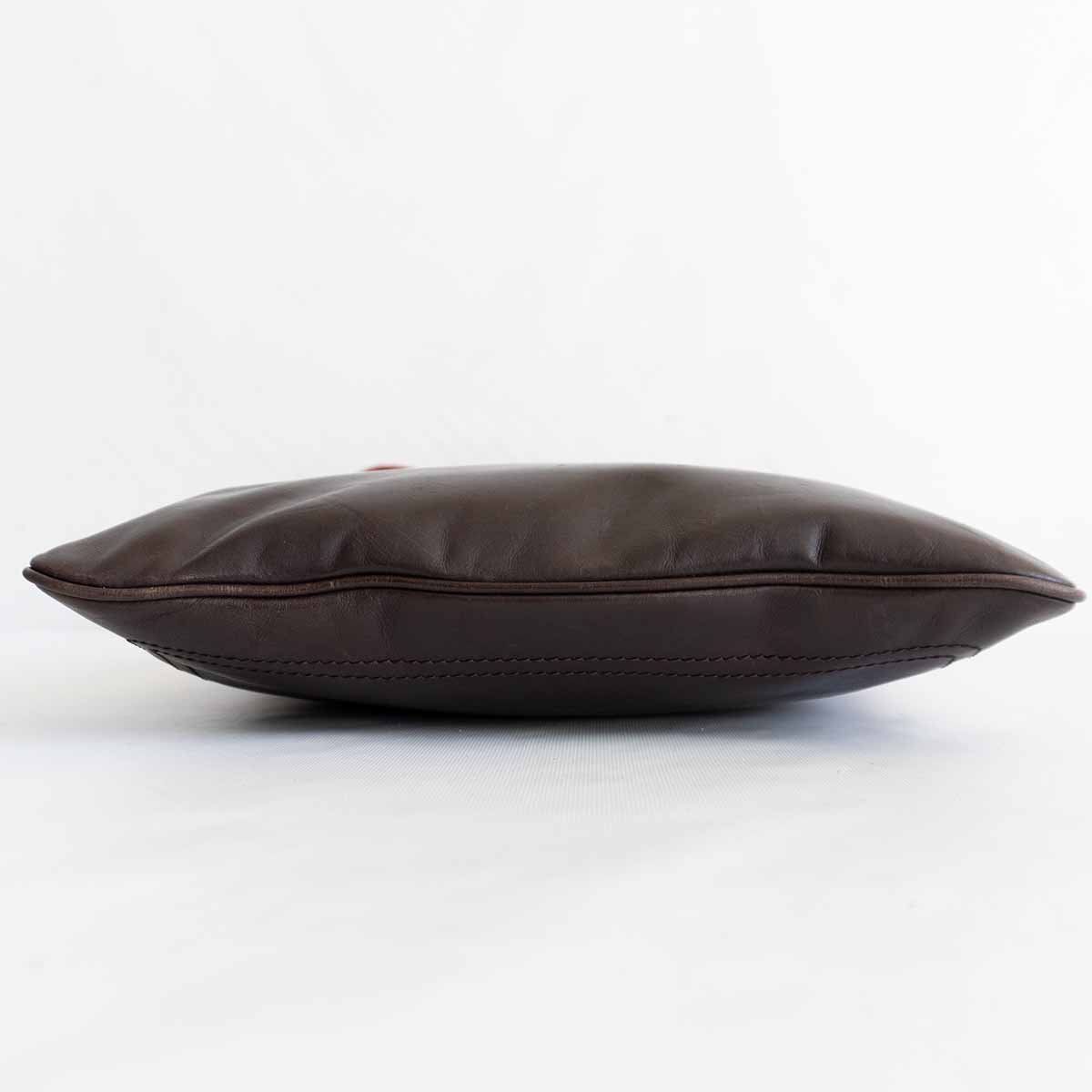 定番】BALLY 【レザー ショルダーバッグ】ブラウン トレイン