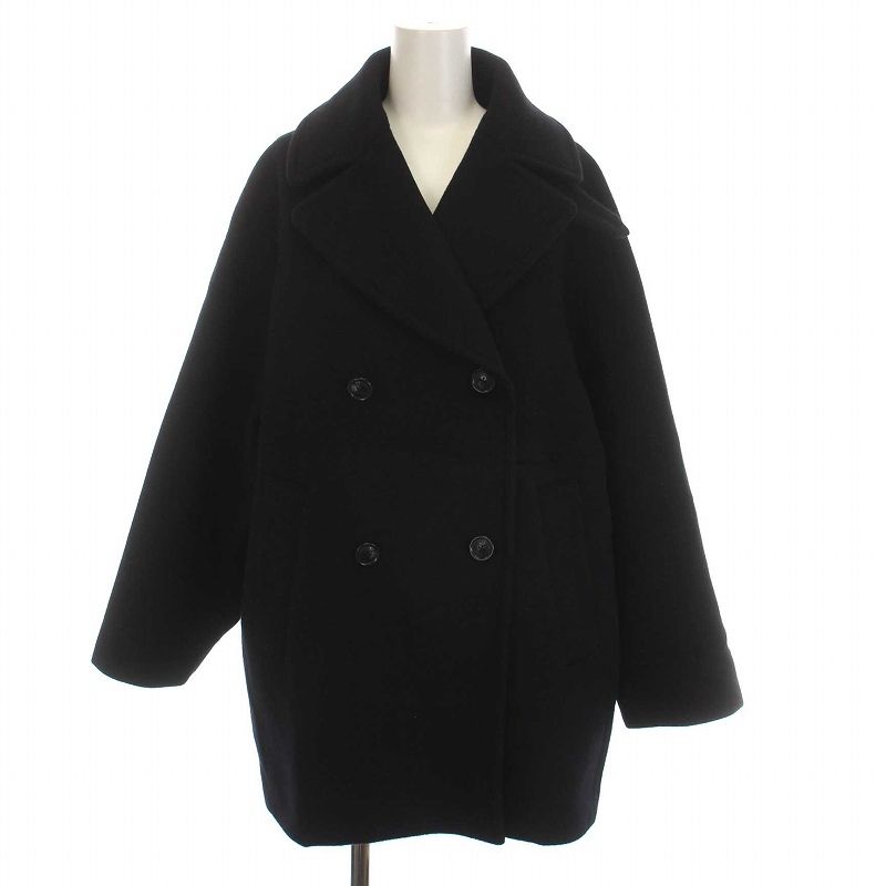 ティッカ TICCA ピーコート Pコート ショート ウール アウター F 黒