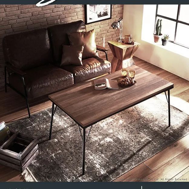 こたつテーブルブルックリン 古材 風アイアンこたつテーブル 送料無料