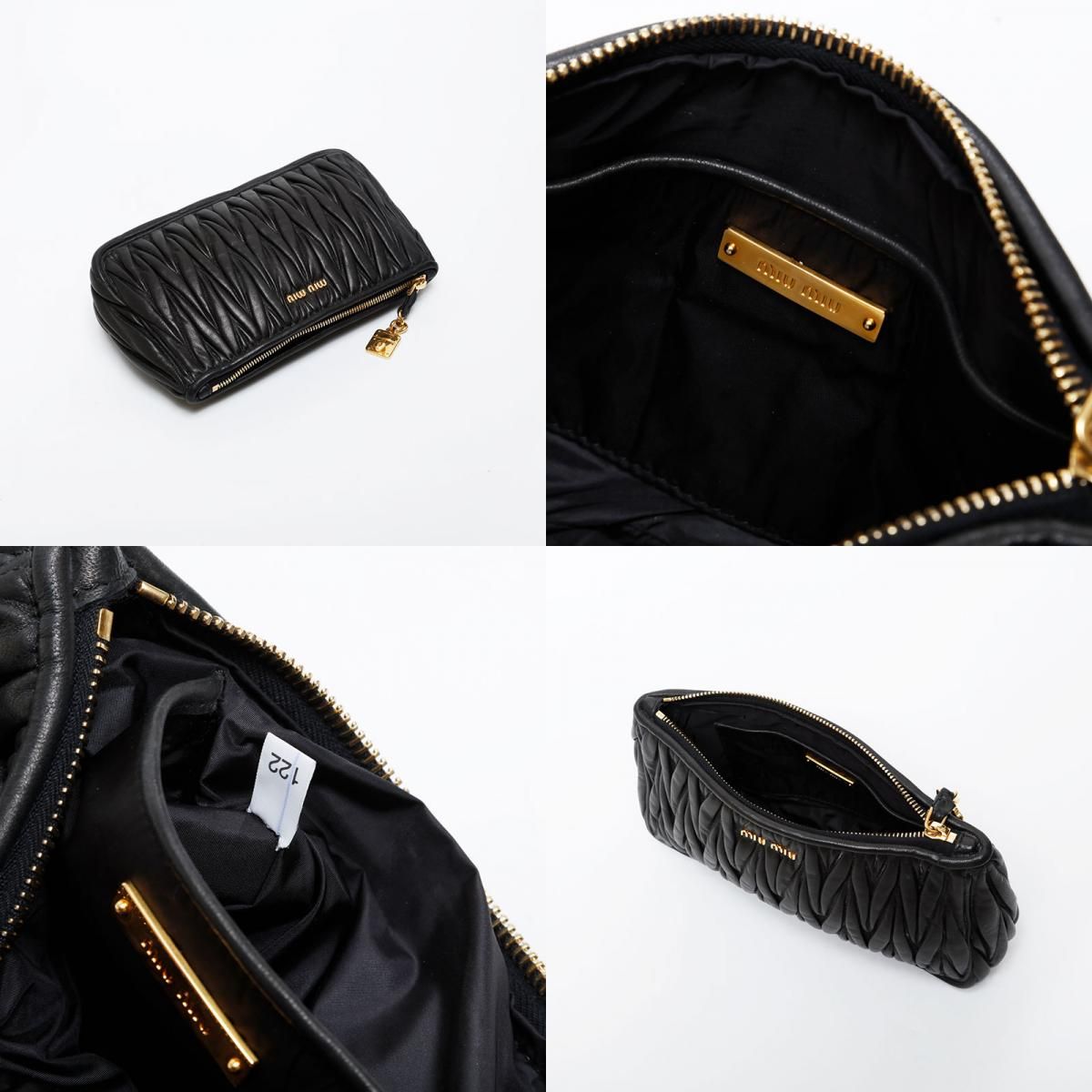 Miu Miu ミュウ ミュウ クラッチバッグ マテラッセ レザー