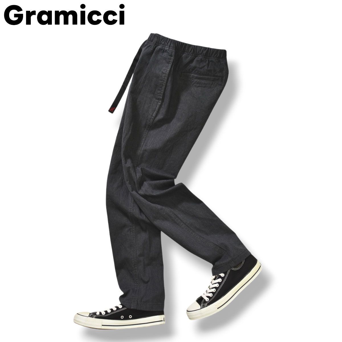 グラミチ Gramicci ニューナロー NN パンツ S ヘザーチャコール グレー アウトドア クライミング カジュアル ウェア バックルベルト メンズ