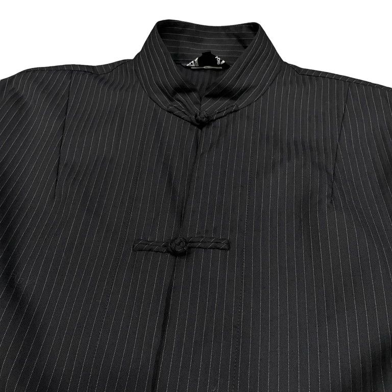 BLACK COMME des GARCONS 丸襟 ストライプ ジャケット BLACK COMME des GARCONS ブラック コムデギャルソン 21SS