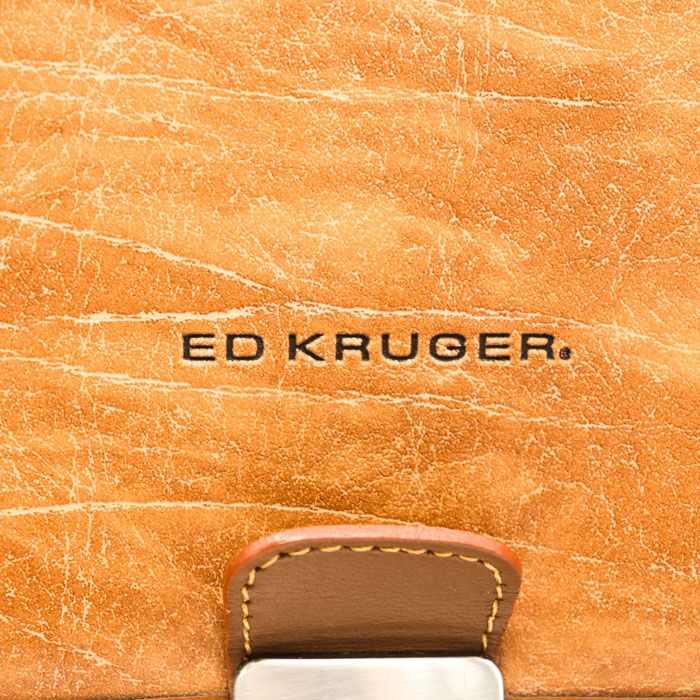 エドクルーガー クラフト ブリーフケース ショルダー 2way ビジネスバッグ 日本製 ブランド 鞄 メンズ ブラウン ED KRUGER 【中古】