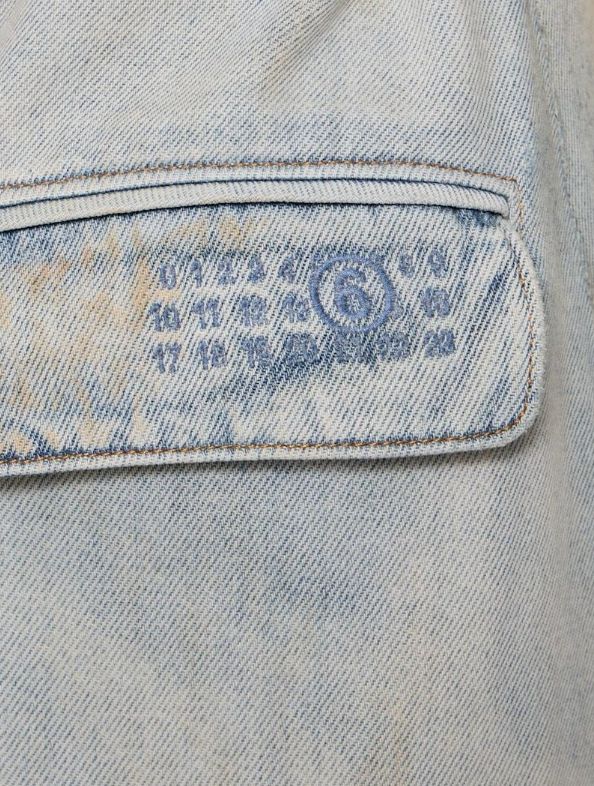 コットンロングデニムコート