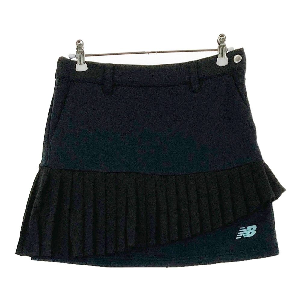サイズ：00 NEW BALANCE ニューバランス 2023年モデル 裾プリーツ ストレッチスカート  ブラック系 [240101160509]# ゴルフウェア レディース ストスト