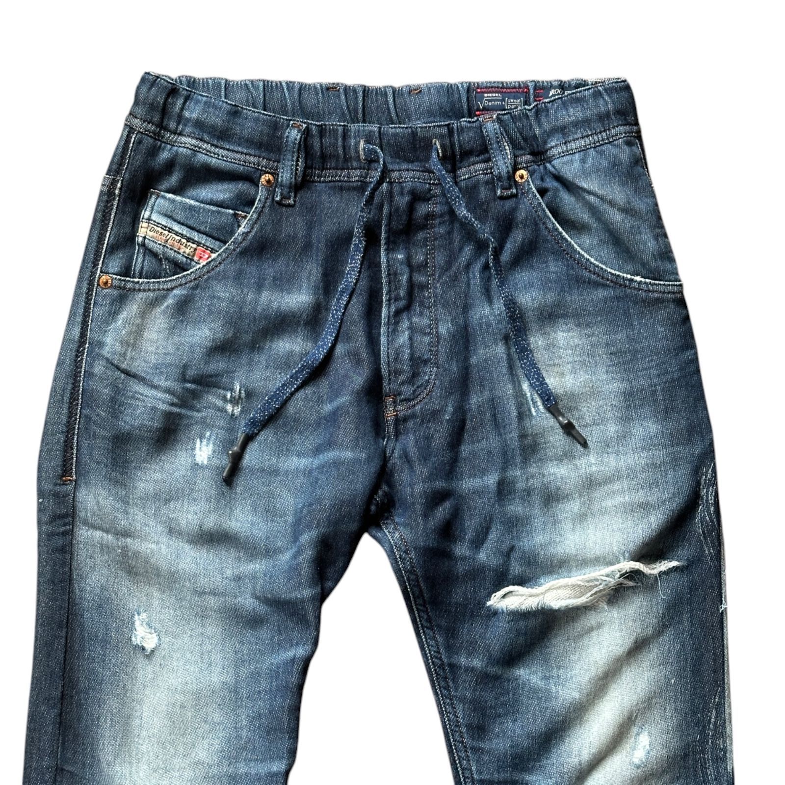 DIESEL KROOLEY-NE 0816D JOGG ジーンズ サイズ26 クラッシュ 
