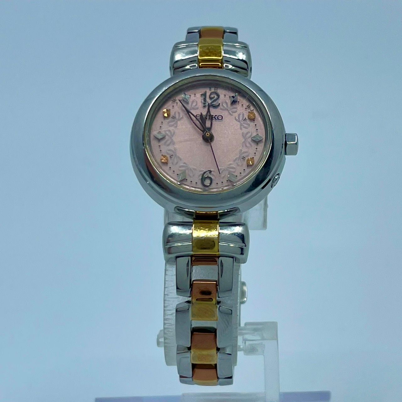 SEIKO セイコー コンビカラー 新品電池 腕時計 レディース 稼動品