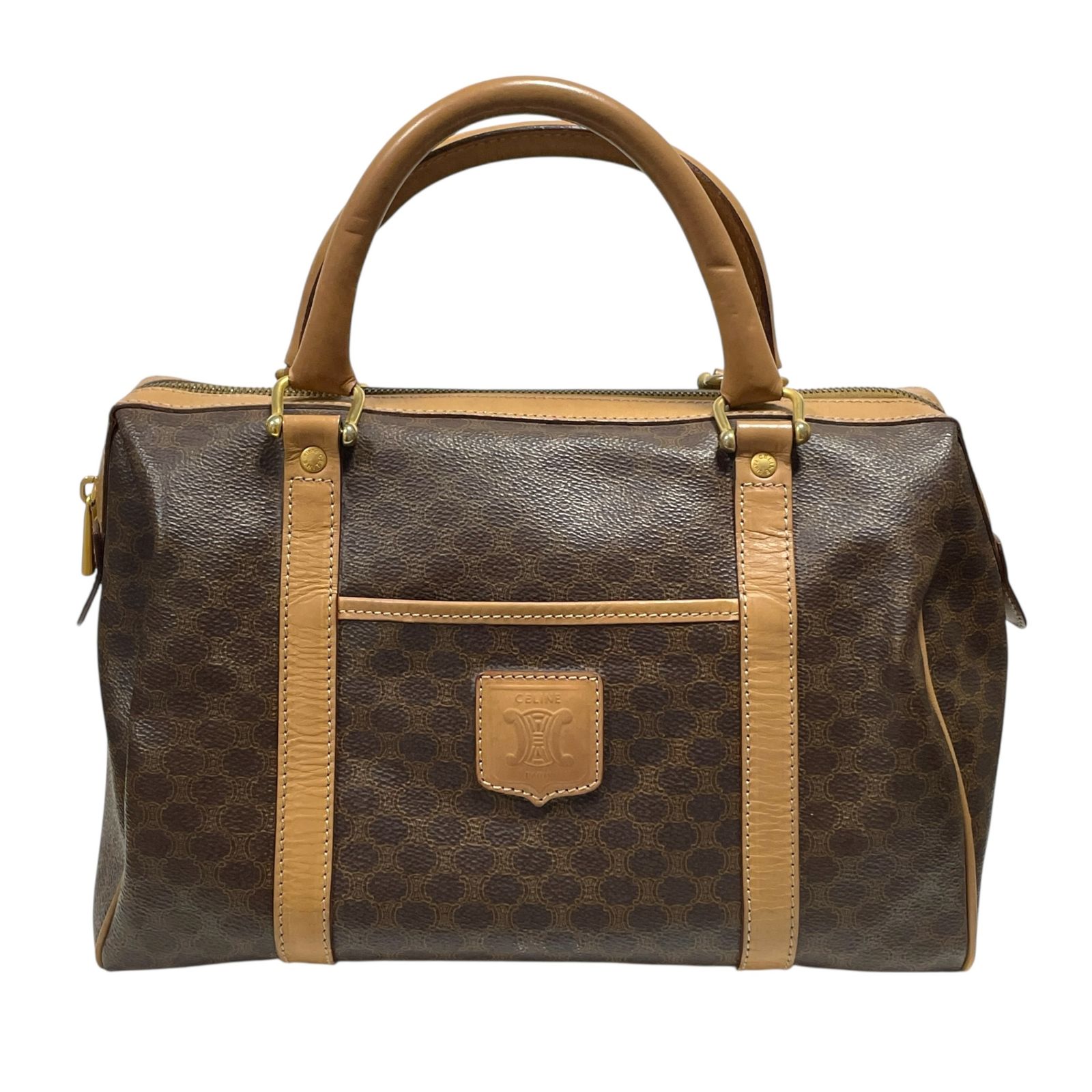 【美品】CELINEセリーヌ ダッフルバッグ ボストン ブラックマカダム PVC セリーヌ(CELINE)セリーヌ マカダム ボストンバッグ バッグ