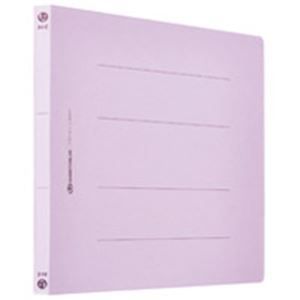 フラットファイル/紙バインダー 【A4/2穴 120冊入り】 ヨコ型 パープル(