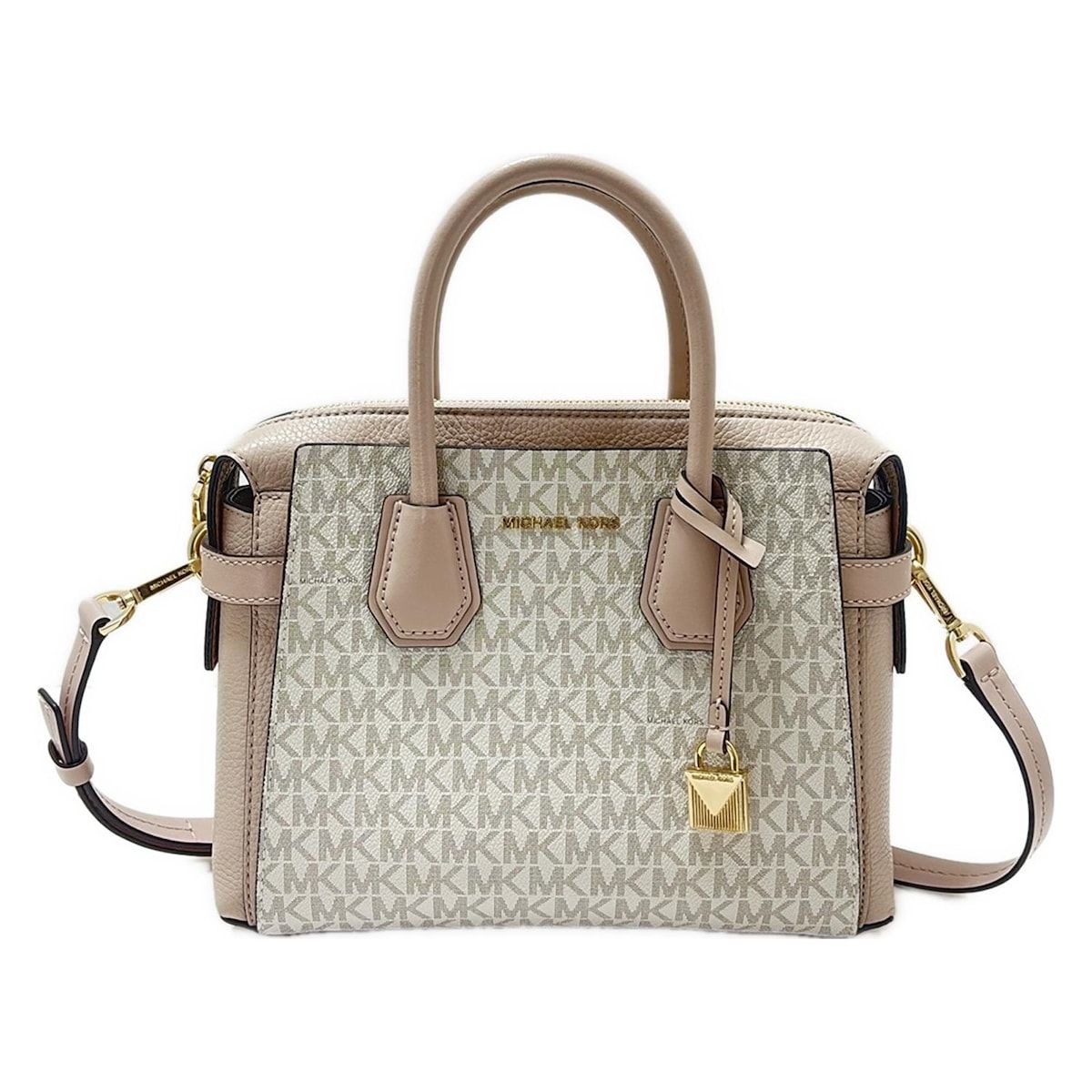 MICHAEL KORS ハンドバック　ベージュ MICHAEL KORS ベージュ ハンドバッグ - メルカリ