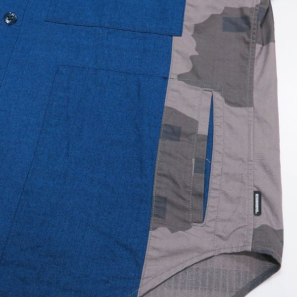 デザインセンス NEIGHBORHOOD ネイバーフッド 21SS CC C-SHIRT.SS 211BENH-SHM03 ショートスリーブ シャツ ブルー 半袖 サイズM sepz