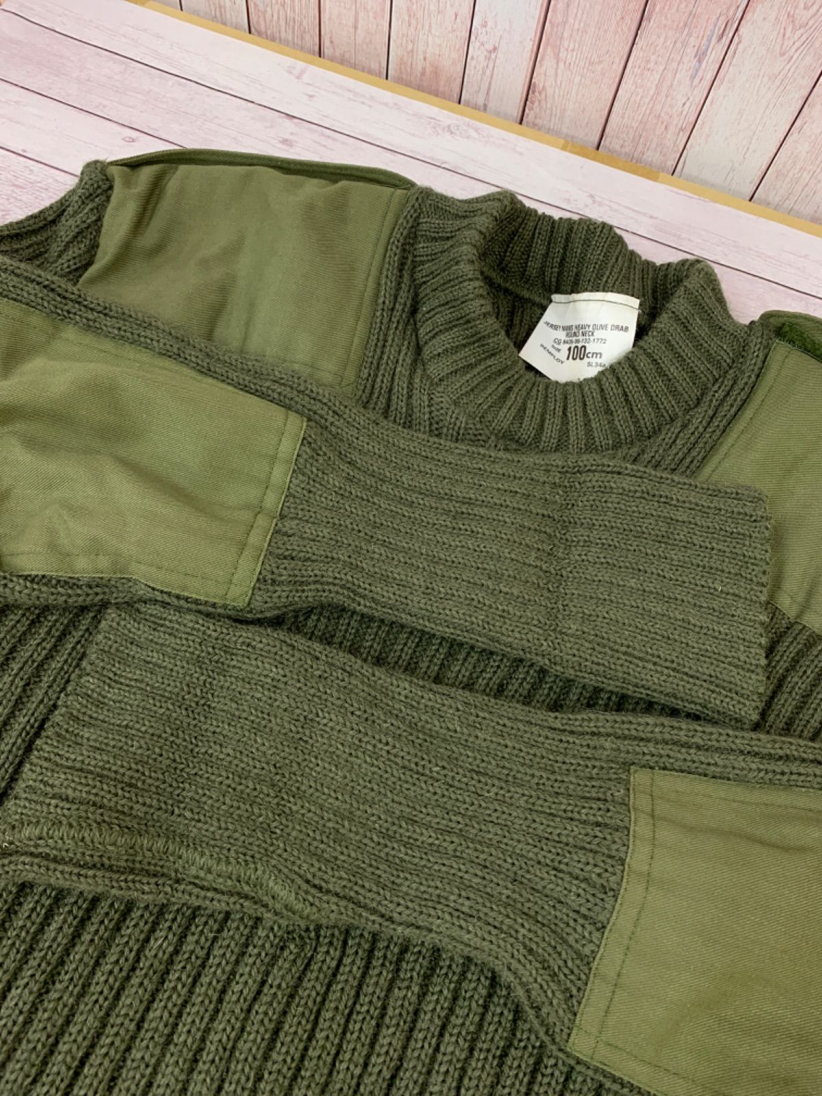 ☆イギリス軍 JERSEY MAN'S HEAVY OLIVE DRAB コマンドセーター 8405