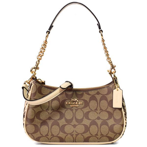 コーチ バッグ COACH シグネチャー スネーク パイソン テリ ロゴ 2way  