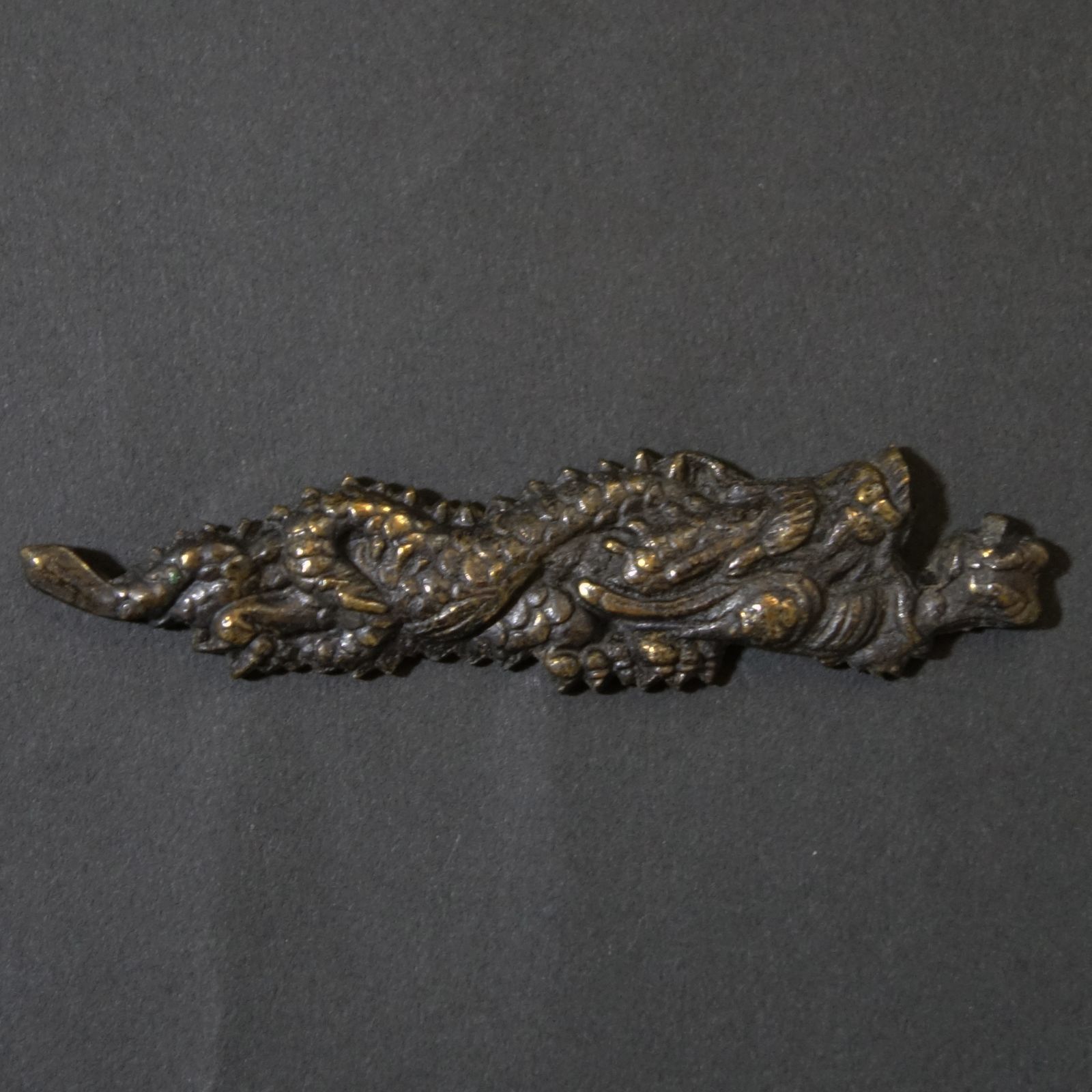 金工品 【 高肉彫 象嵌 鍍金 煙草入前金具 刀装具 ×7点 】 金属