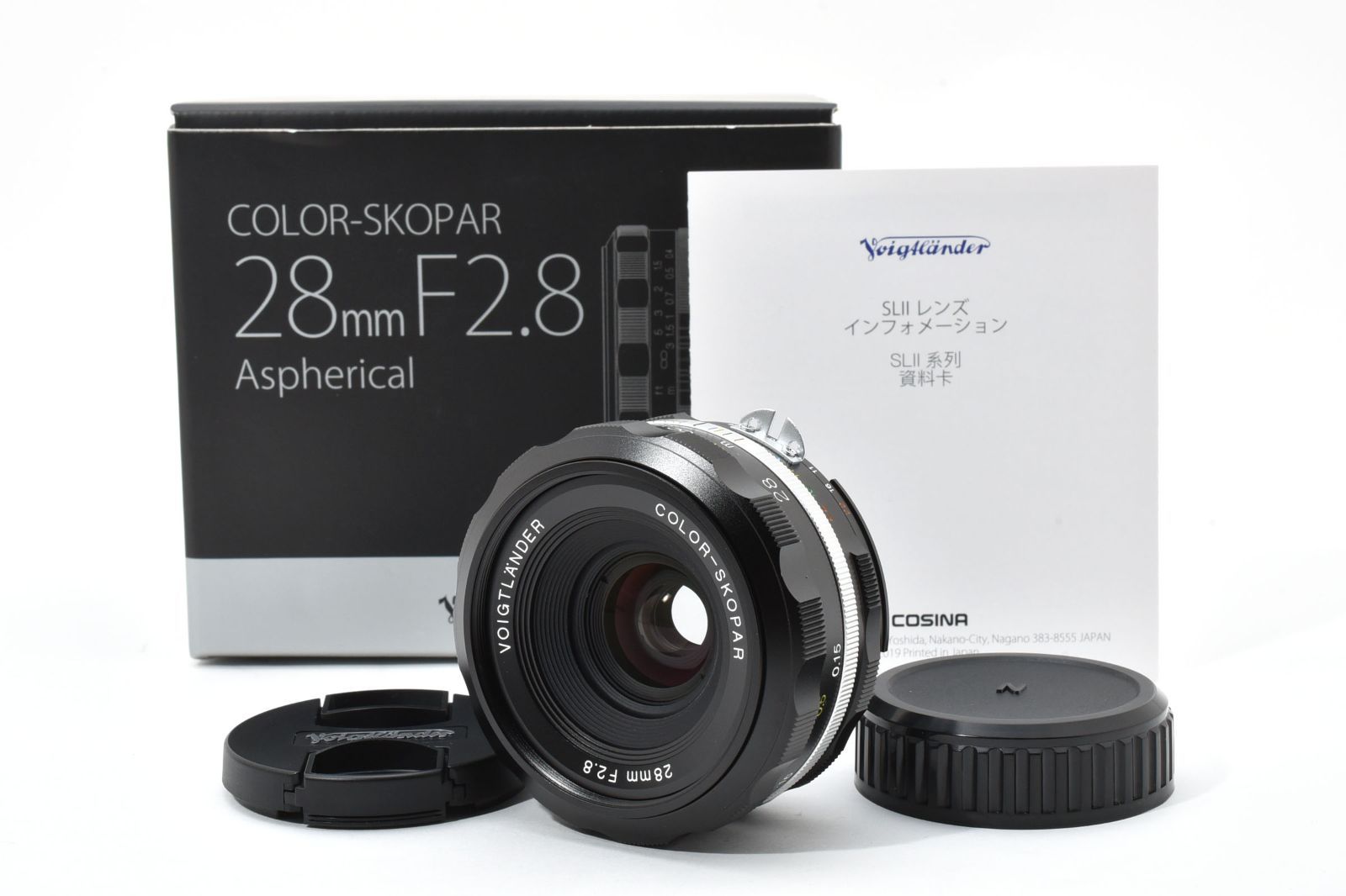 級 フォクトレンダー Voigtlander COLOR-SKOPAR 28mm F2.8 Aspherical SL IIs Nikon ニコンF 元 完動品 15P95A510021