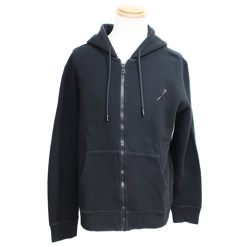 【天白】ルイヴィトン ステープルズエディション ダブルフェイストラベルフーディ RM221Q 黒 XL コットン アパレル 服