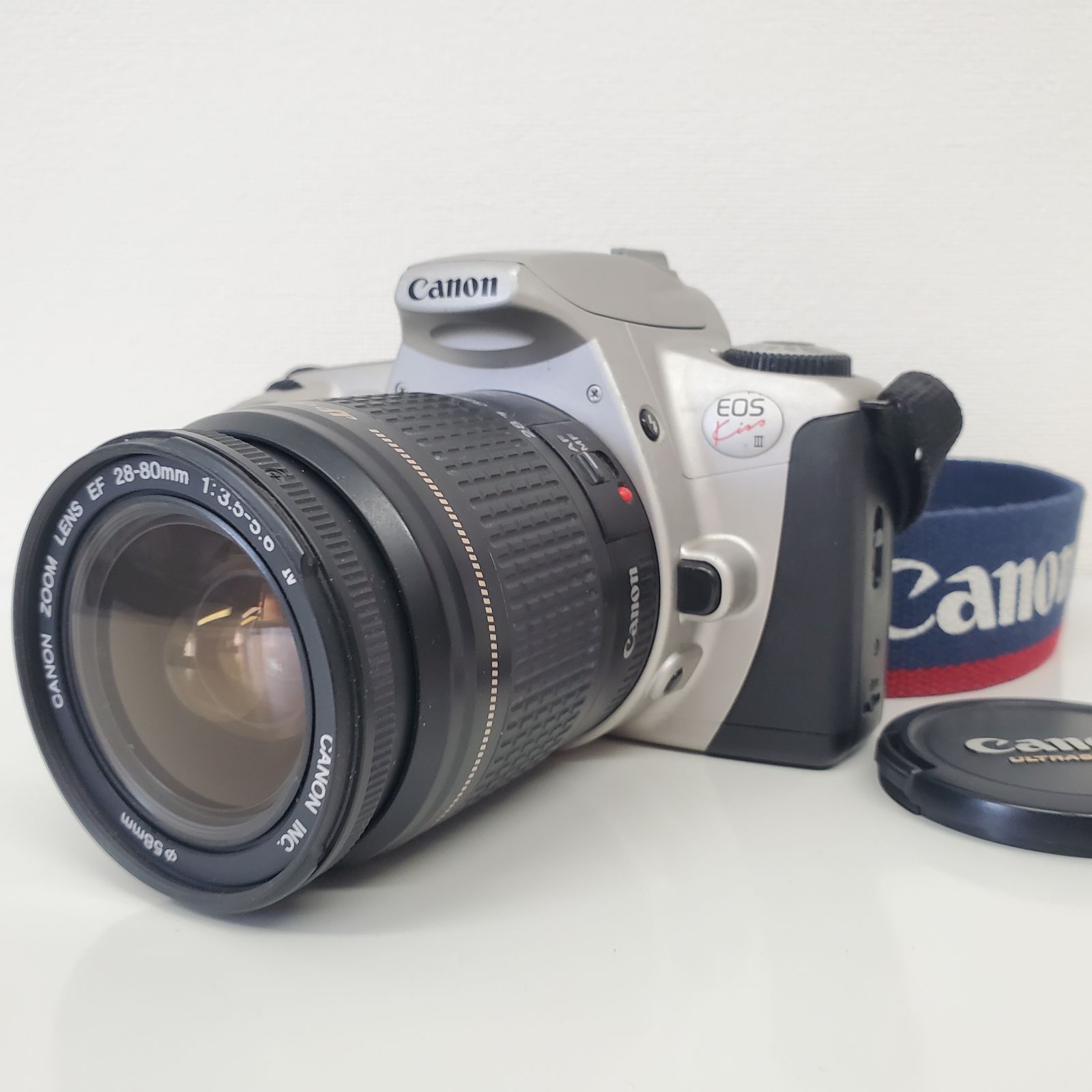 Canon EOS KISS + LENS EF 28‐80mm 動作確認済 - フィルムカメラ