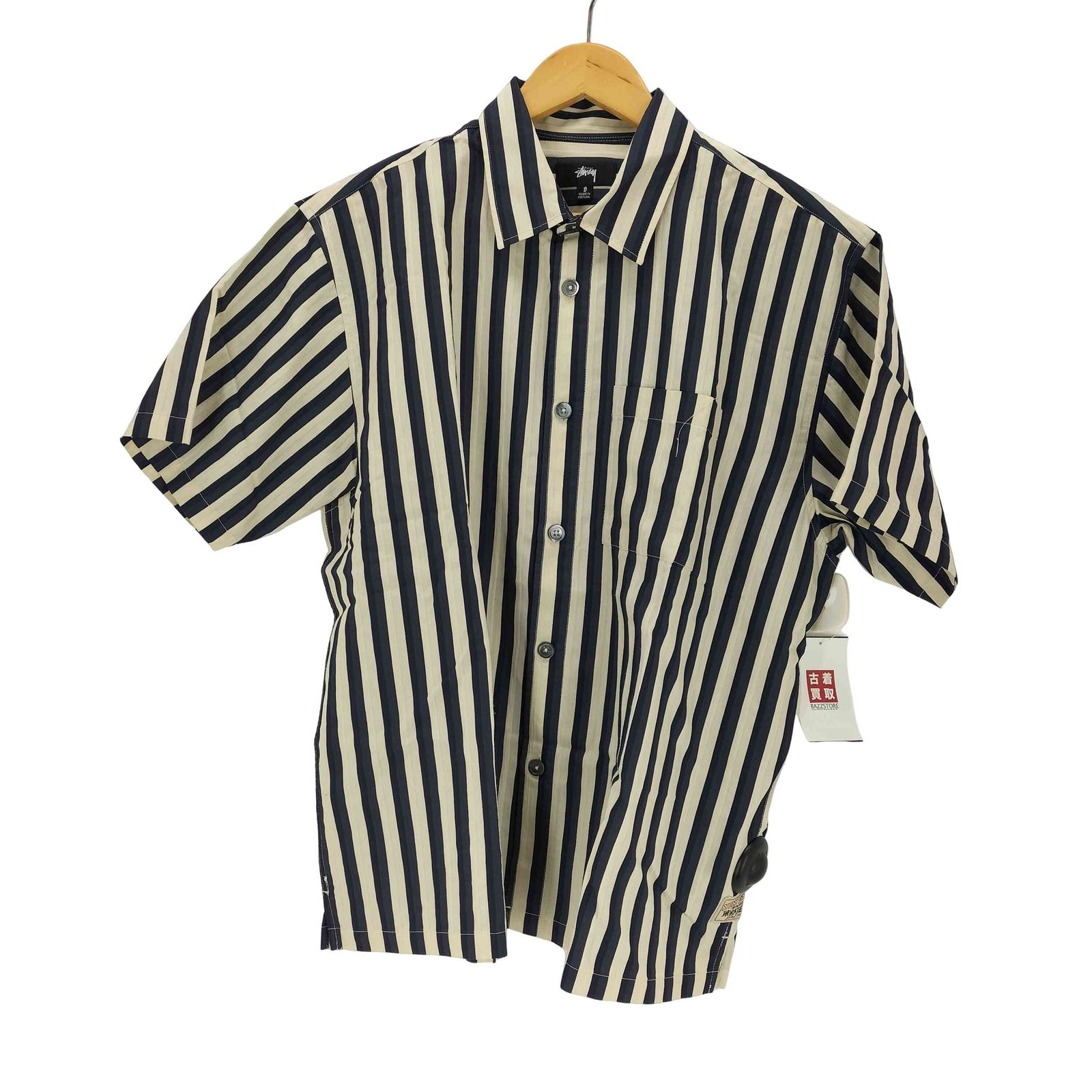 ステューシー Stussy FLAT BOTTOM STRIPE SHIRT メンズ JPN：S 
