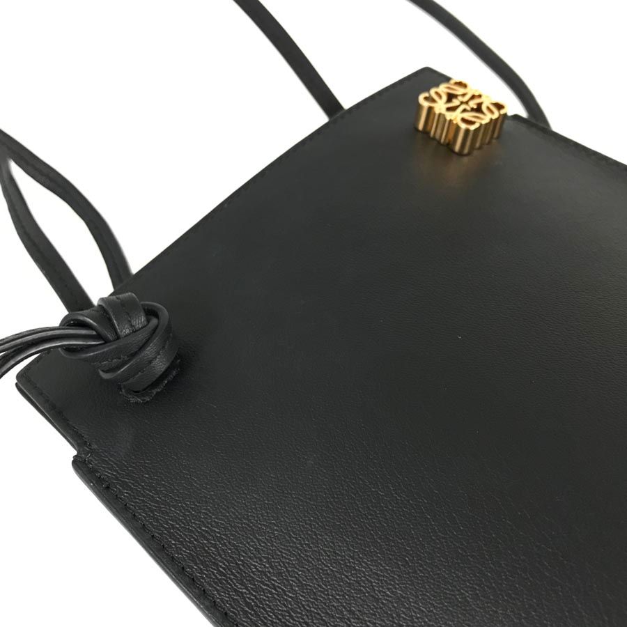 ロエベ LOEWE ダイスポケット レザー ショルダーバッグ sh【中古