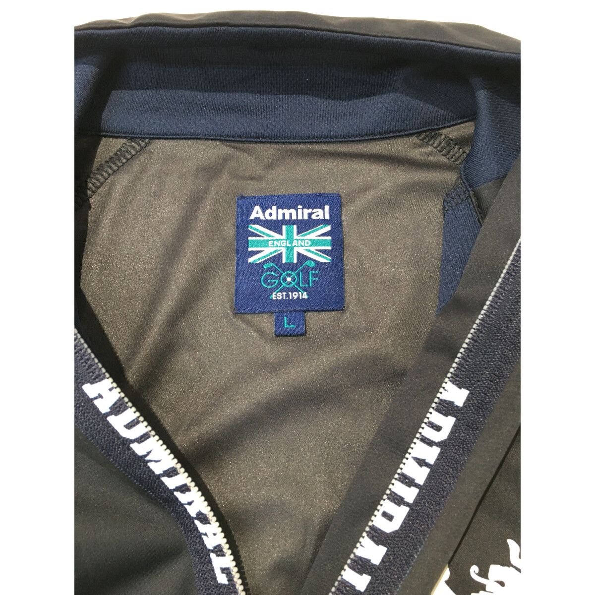 Admiral - coco 中古 アドミラルゴルフ Admiral Golf メンズ フルジップアウター L 紺 ネイビー ダブルジップ 中古 メンズ アドミラルゴルフ Admiral Golf フルジップアウター