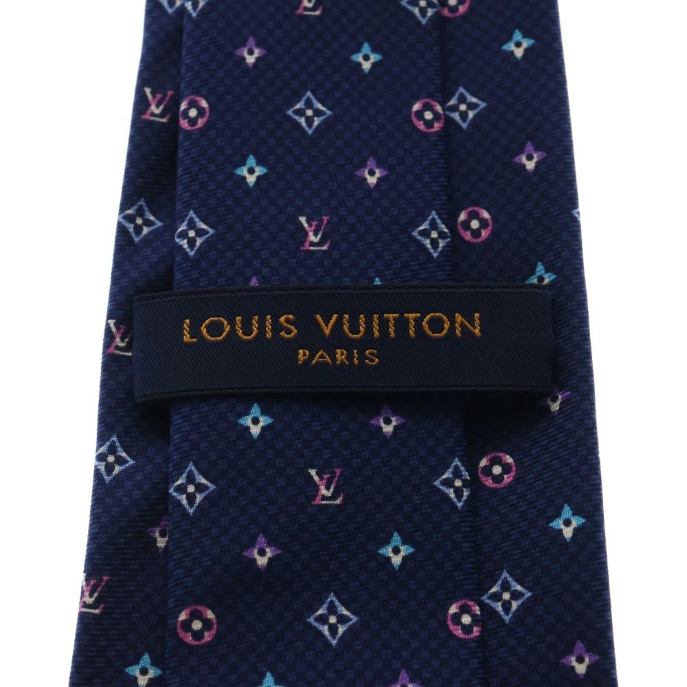 LOUIS VUITTON 新品同様 ルイヴィトン クラヴァット LVロゴストライプ