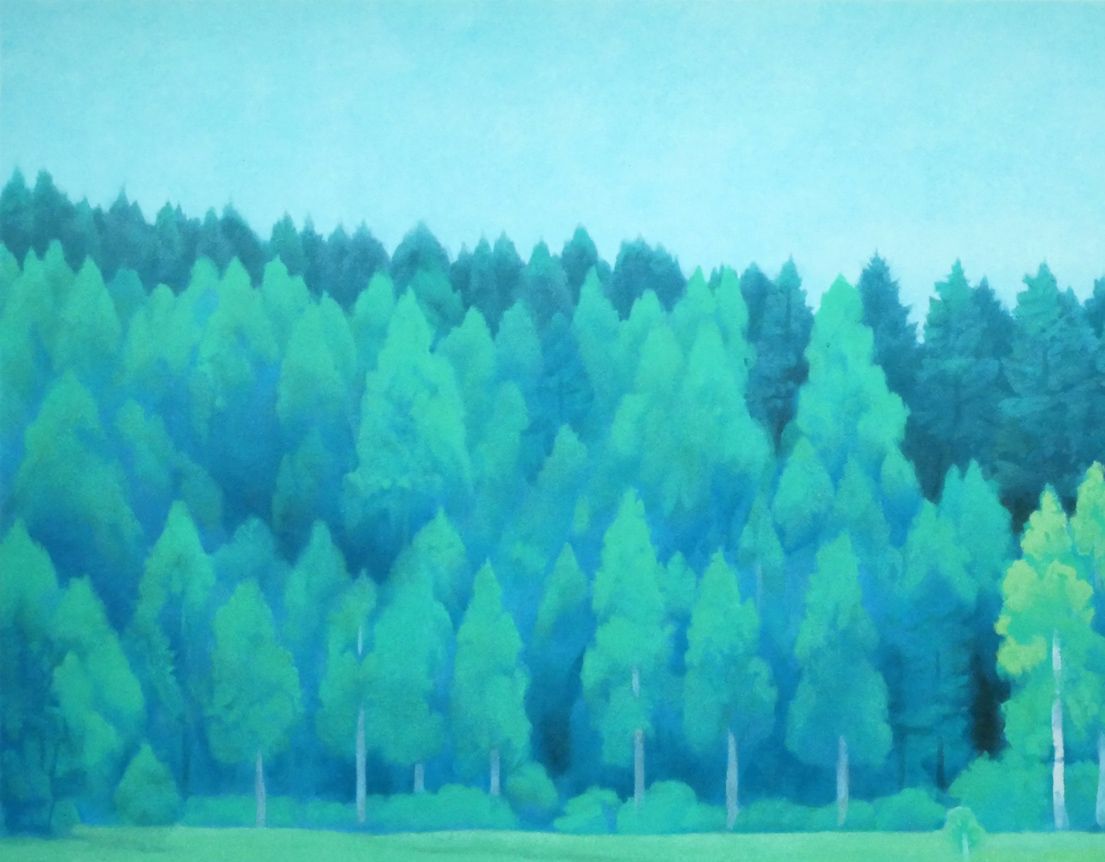 東山 魁夷 朝静 リトグラフ 品 文化勲章 昭和を代表する日本画家 風景画の名手 国民的画家 小竹美術 WWW_IBETON_RU