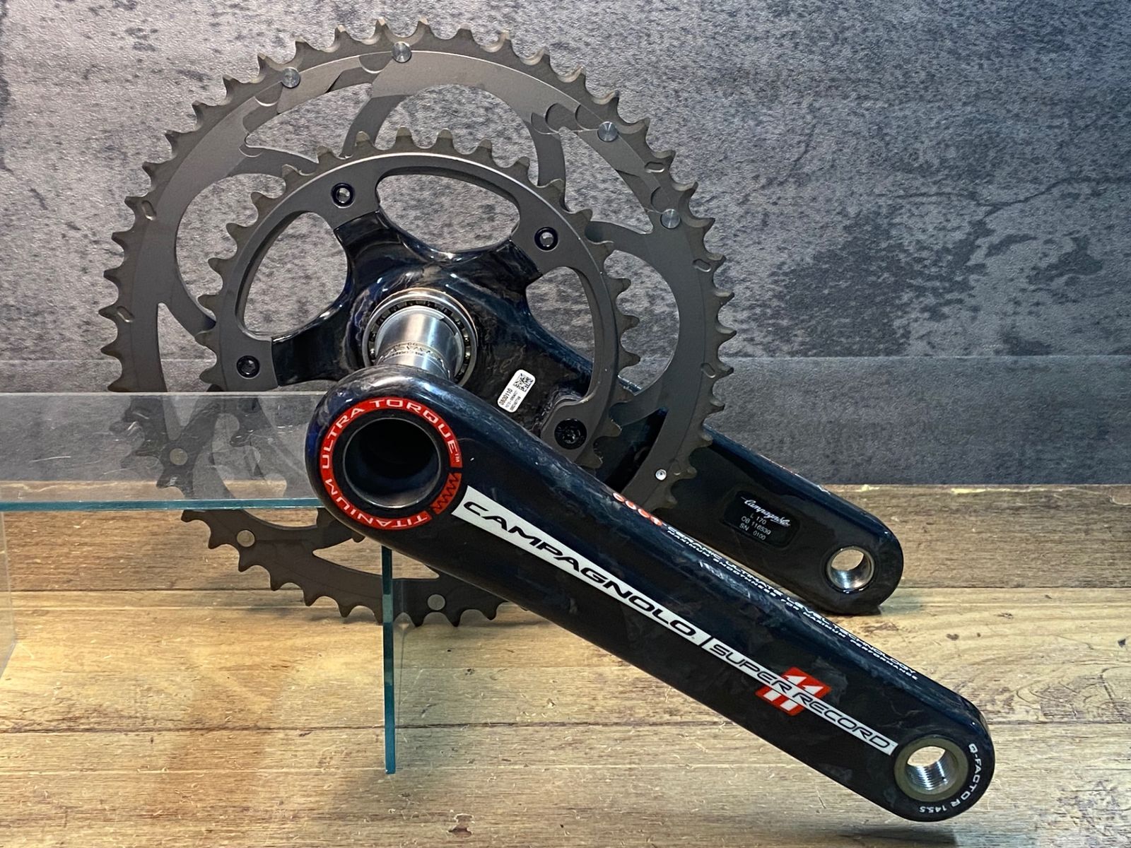 JJ135 カンパニョーロ CAMPAGNOLO スーパーレコード SUPERRECORD クランクセット 11S 前期型 5アーム 170mm 50 34T