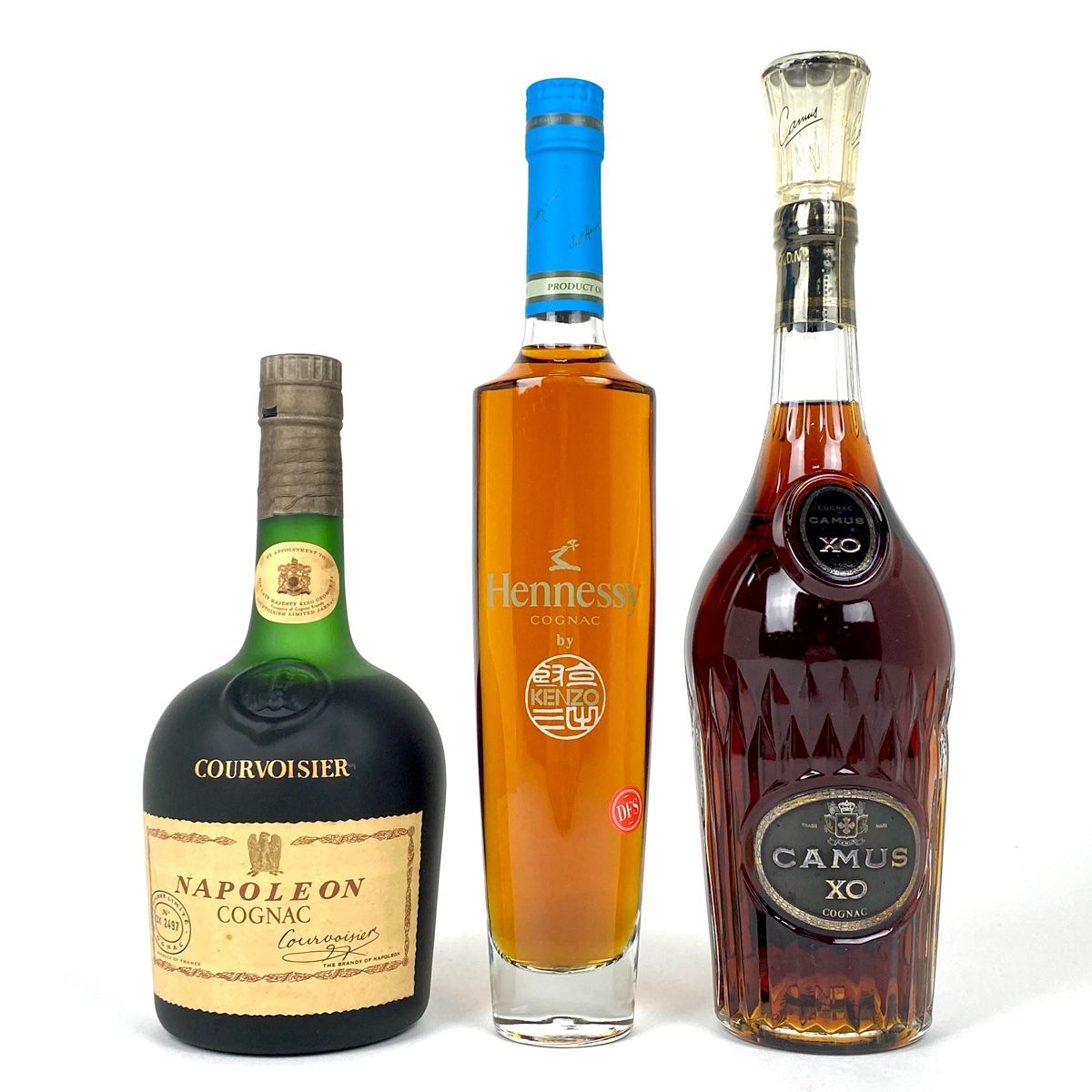 3本 クルボアジェ カミュ ヘネシー コニャック 700ml ブランデー