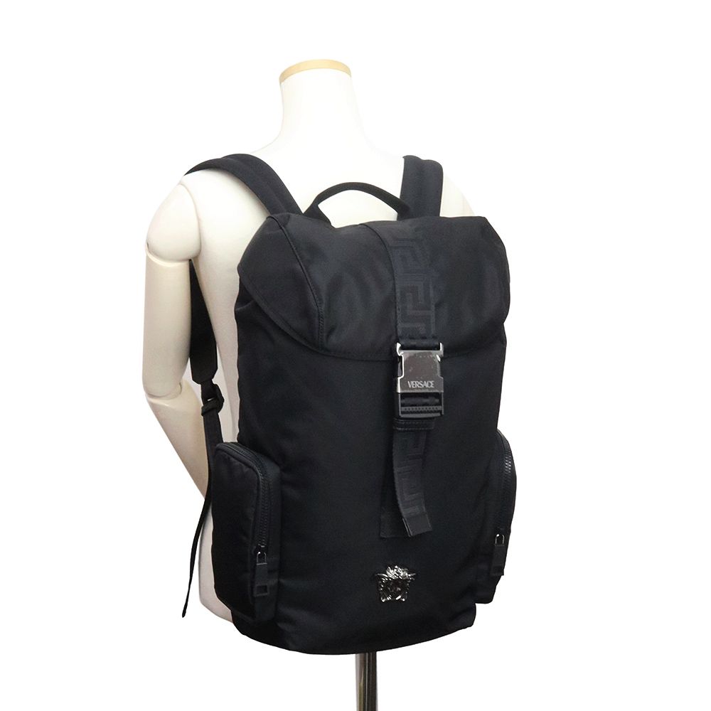 【新品未使用】ヴェルサーチ　VERSACE メンズ リュック　メデューサ　金ロゴ 楽天市場】VERSACE バックパック メデューサ カーフレザー
