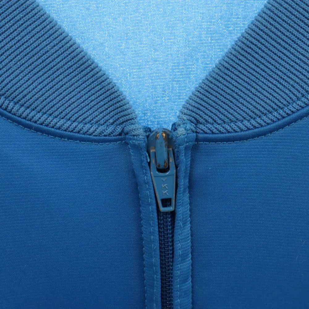 80s アディダストラックジャケット デサント製 トレフォイルロゴ 水色