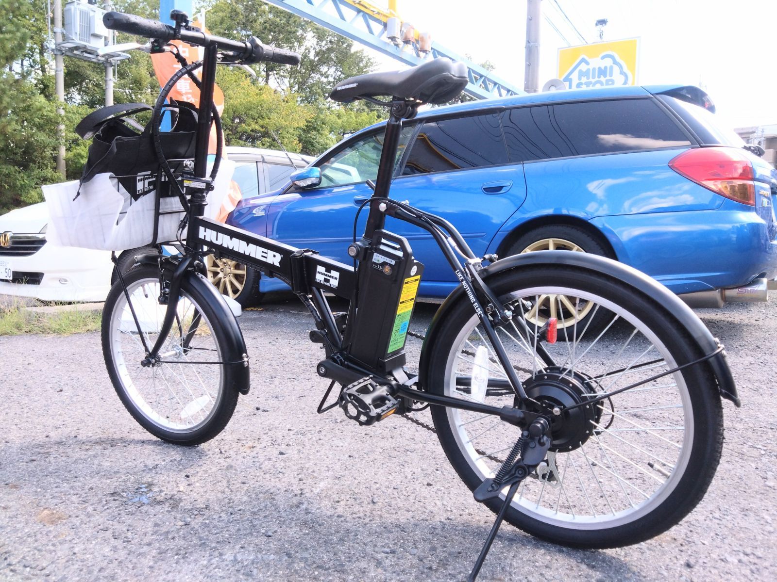 リユース品】折りたたみ電動アシスト自転車 ERWAY A02 ネイビー