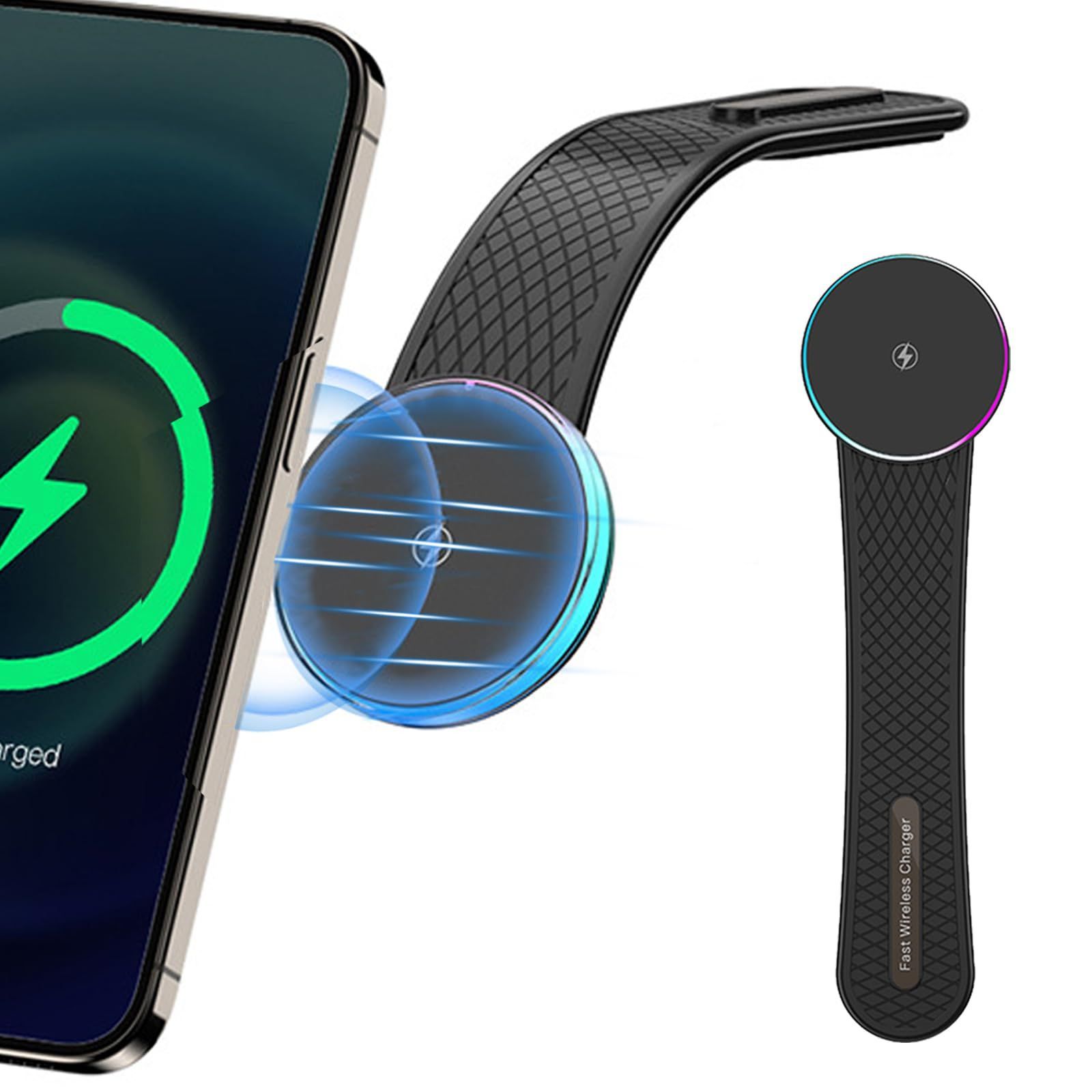 【数量限定】【Lwuckbarrt-超強力吸着】ワイヤレス充電 15W 360自由調整 マグネット magsafe用 車載 急速充電u0026超強磁力 超薄 車 車 充電 車載スマホホルダー 車載充電器 携帯ホルダー 取付簡単 