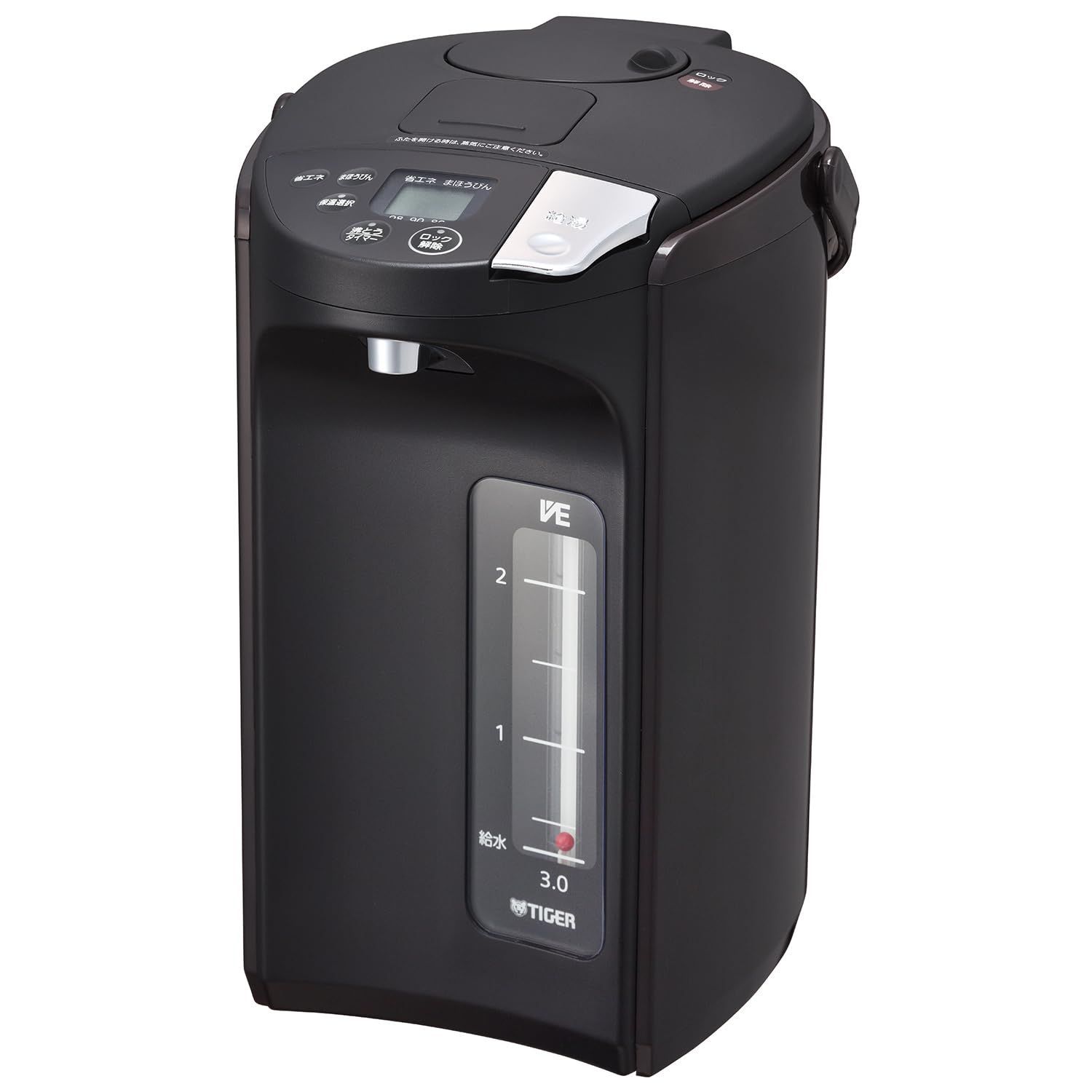 商品 タイガー魔法瓶 TIGER 電気ポット 蒸気レス 節電VE保温 6つの安心 安全構造 とく子さん 3.0L ブラウン PIS-A30NT