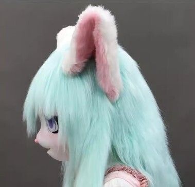 着ぐるみヘッド(ネコ) 着ぐるみヘッド 猫 オレンジ 全頭ヘッド ケモノ マスク ファー