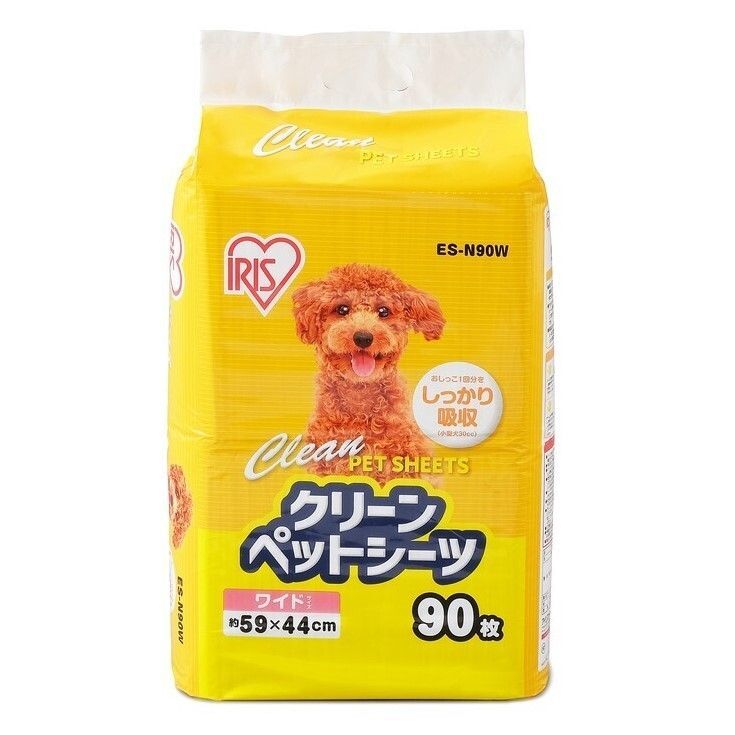 アイリスオーヤマ クリーンペットシーツ ワイド 90枚入り✕4袋セット