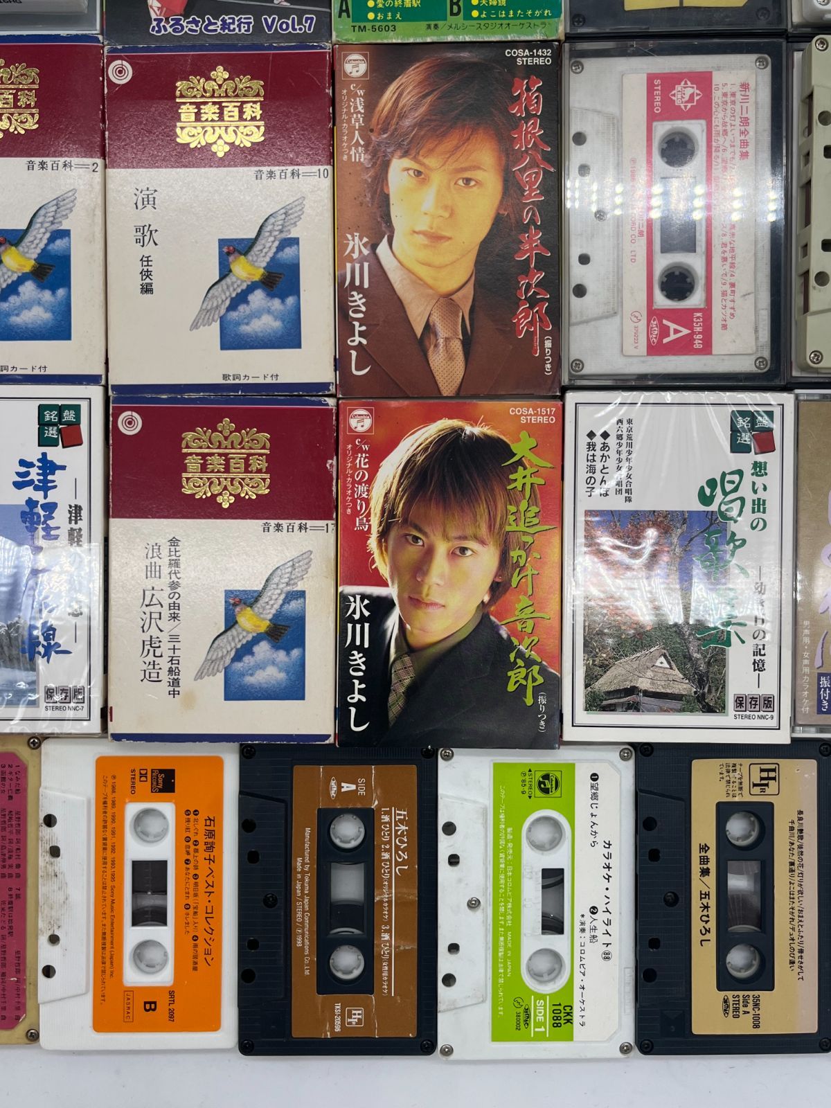 ジャンク品 カセットテープ 64個セット まとめ売り カセット 音楽 演歌