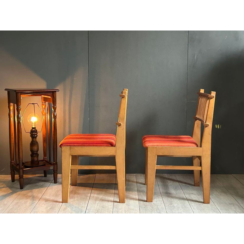 たいへい ウィンザーチェア スポークチェア レッド ストライプ NZ