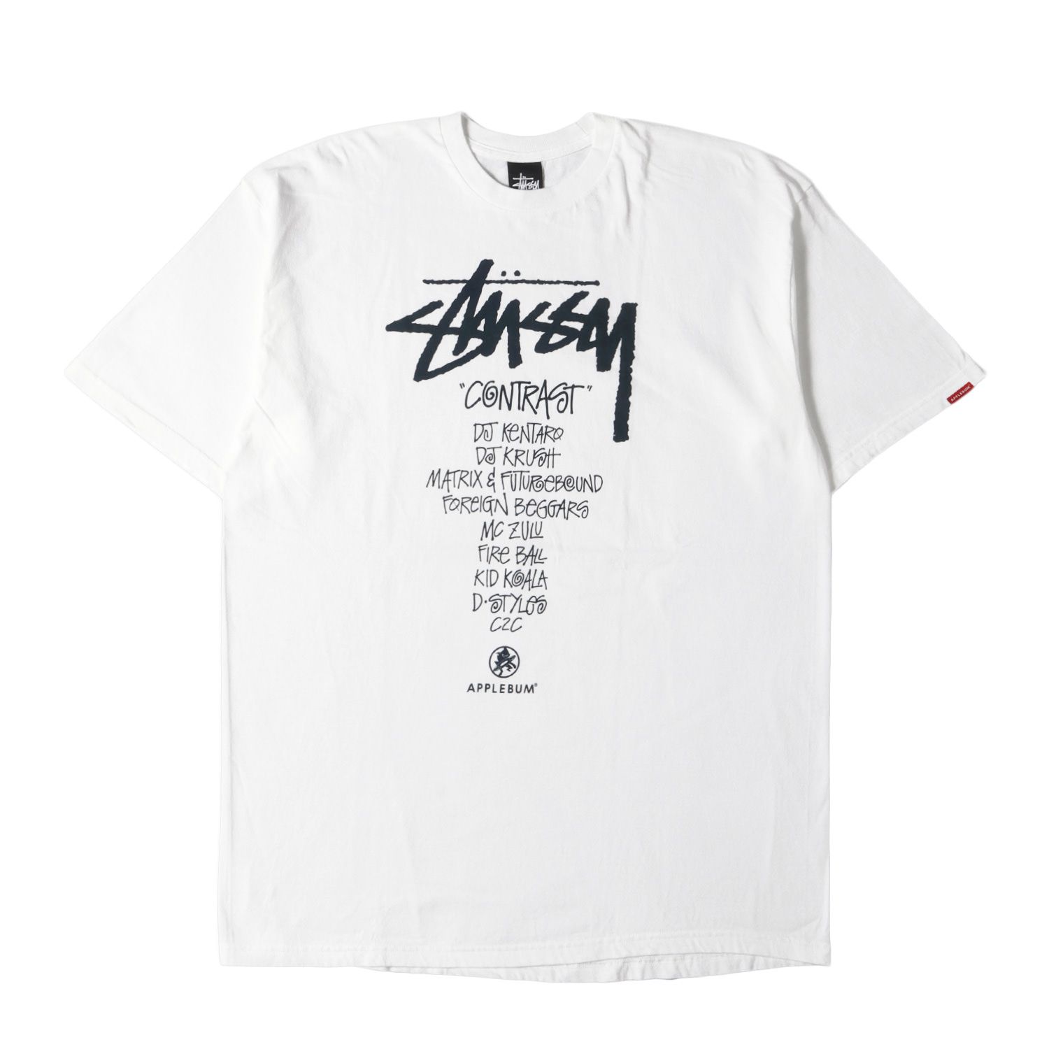 STUSSYとAPPLEBUM コラボTシャツ 即完売品] [激レア] stussy × applebum コラボTシャツ｜Yahoo