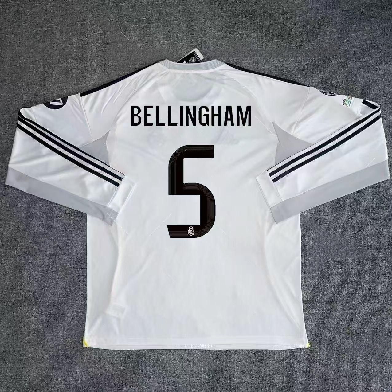 24-25レアル・マドリード BELLINGHAM 5番 長袖 シャツ 24-25レアル・マドリード BELLINGHAM 5番 長袖 シャツ